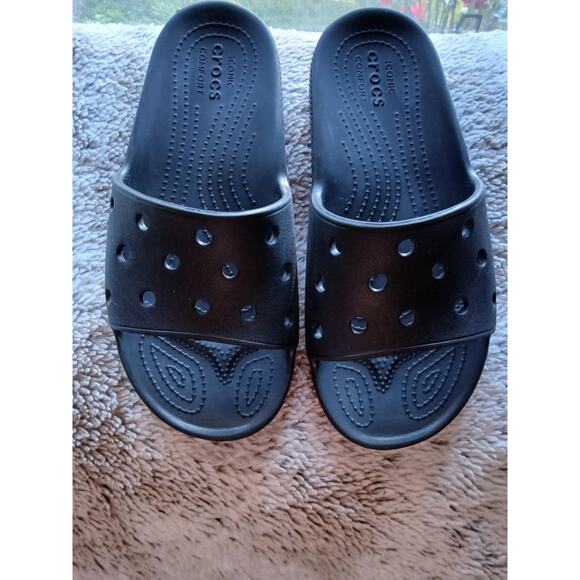 Crocs Classic Slide Sandals Size W11/M9 – Comfy, Good Pre-Owned - Picture 1 of 6